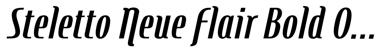 Steletto Neue Flair Bold Oblique